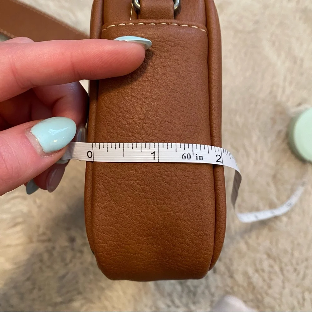Wrangler Brown & Black Cowhide Crossbody Shoulder Bag - Picture 9 of 10